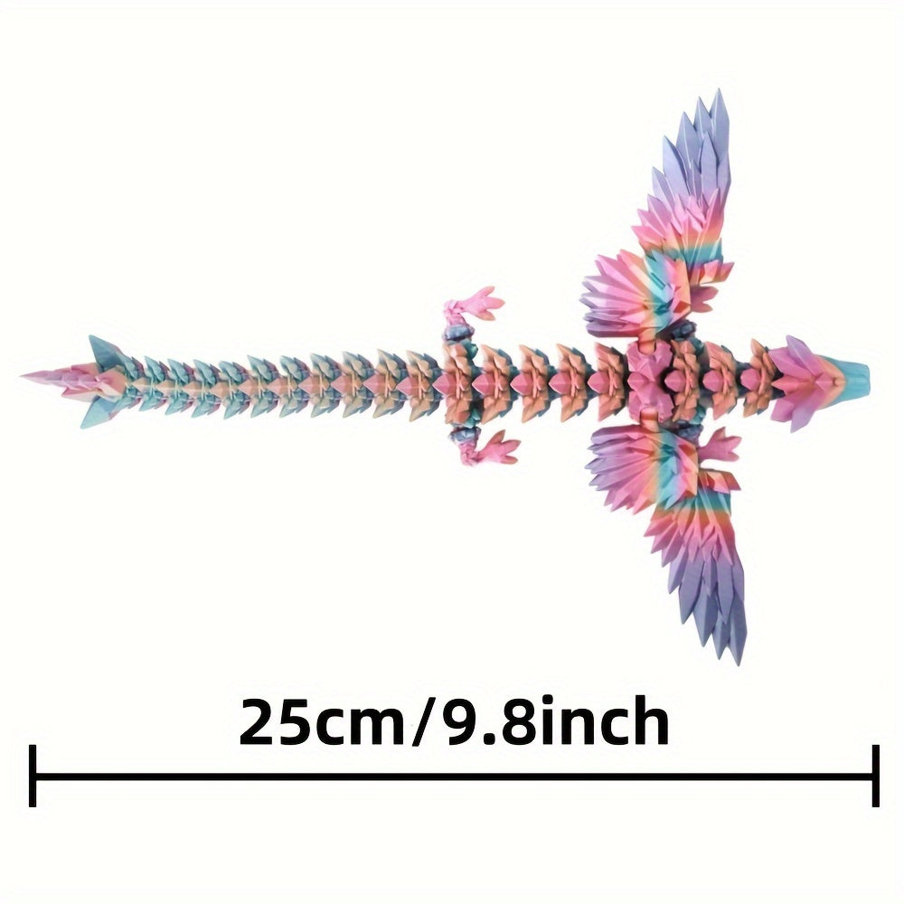 [Juguete de dragón impreso en 3D] Dragón impreso en 3D, juguete de escritorio, juguete móvil