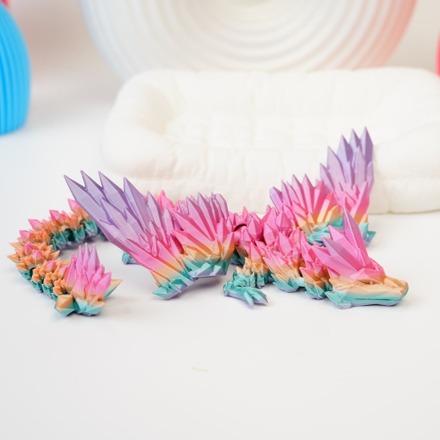 [Juguete de dragón impreso en 3D] Dragón impreso en 3D, juguete de escritorio, juguete móvil